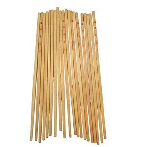 Set Of 20 Bamboo Chopsticks With Chinese Characters